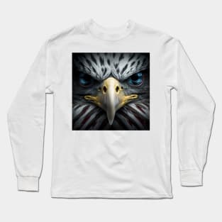 USA, Bald Eagle, America, American Flag, Long Sleeve T-Shirt